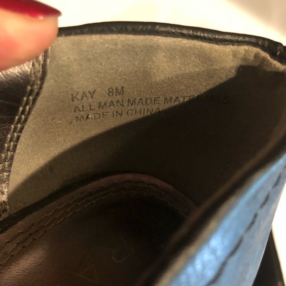 Rampage black wedge heel with bow. Size 8. - Picture 5 of 6